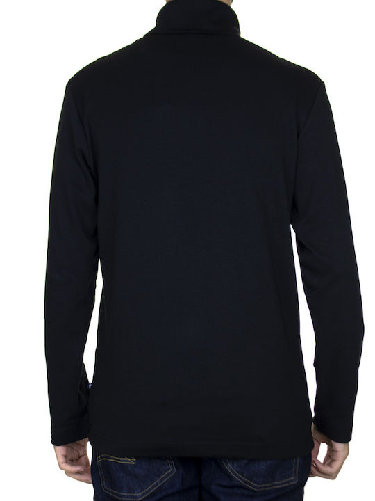 Tom Tailor Men's Long Sleeve Blouse Turtleneck Black