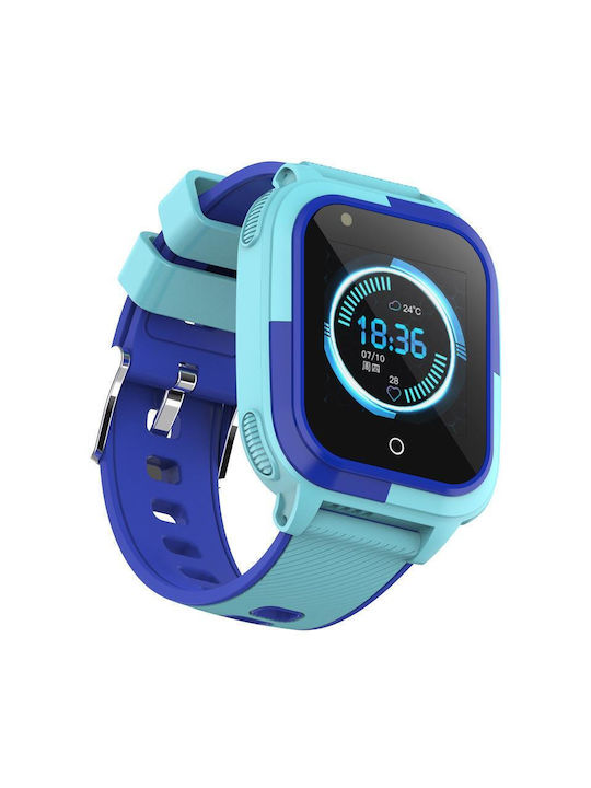 Wonlex CT11 Kinder Smartwatch mit GPS und Kautschuk/Plastik Armband Hellblau