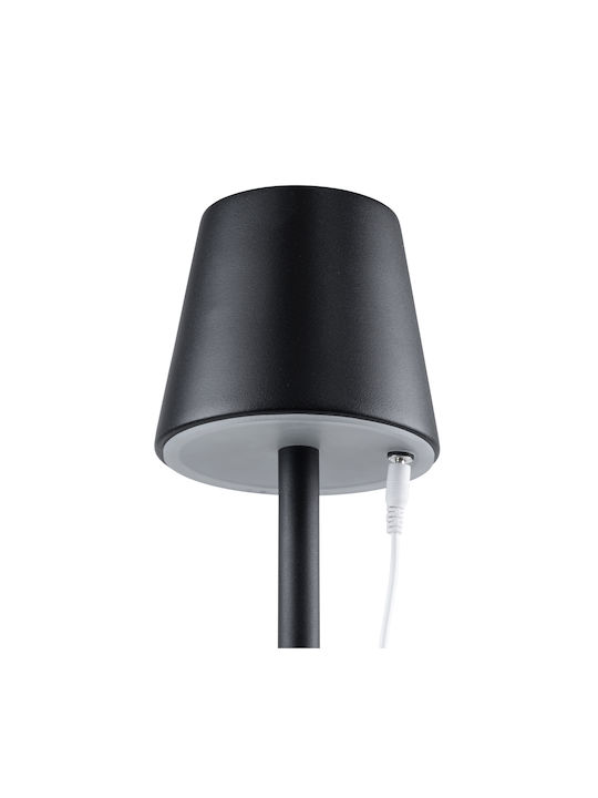 GloboStar Nega Outdoor Floor Lamp LED 2.2W With Warm White Light IP44 Black