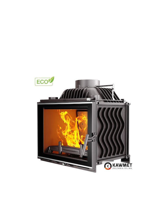 Kawmet W17 Decor Eco Ενεργειακό Τζάκι Ξύλου 12.3kW Ίσιο με Ανοιγόμενη Πόρτα