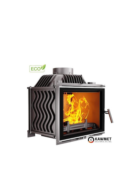 Kawmet W17 Decor Eco Ενεργειακό Τζάκι Ξύλου 12.3kW Ίσιο με Ανοιγόμενη Πόρτα