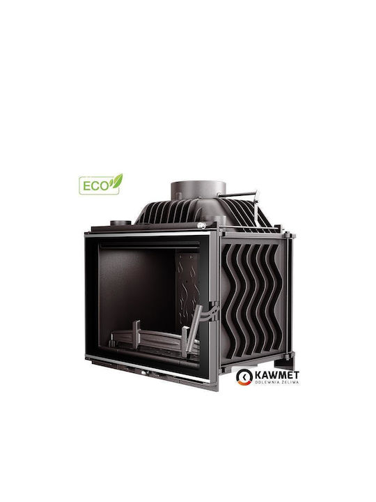 Kawmet W17 Decor Eco Ενεργειακό Τζάκι Ξύλου 12.3kW Ίσιο με Ανοιγόμενη Πόρτα