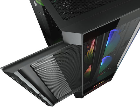Cougar Duoface RGB Gaming Midi Tower Computer Case with Side Window Black