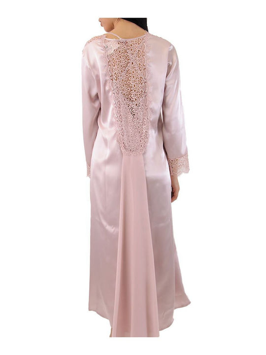 FMS Women's Wedding Dress Set Nightgown-Robra 453 Sapphire Apple