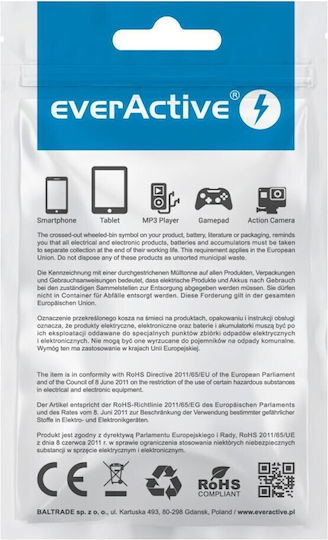 everActive Braided USB 2.0 Cable USB-C male - USB-A Λευκό 1m CBS-1CW