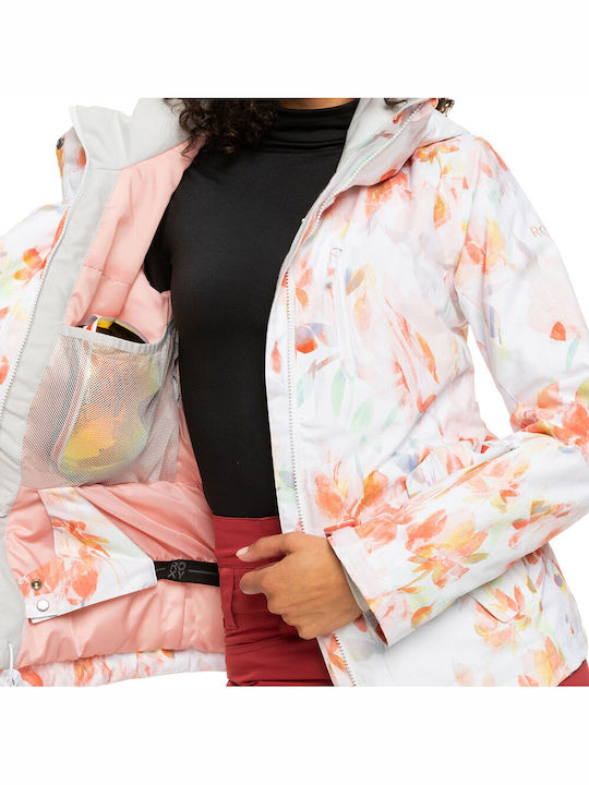 Roxy Jetty Insulated Women's Ski & Snowboard Jacket Bright White Tenderness ERJTJ03354-WBB2