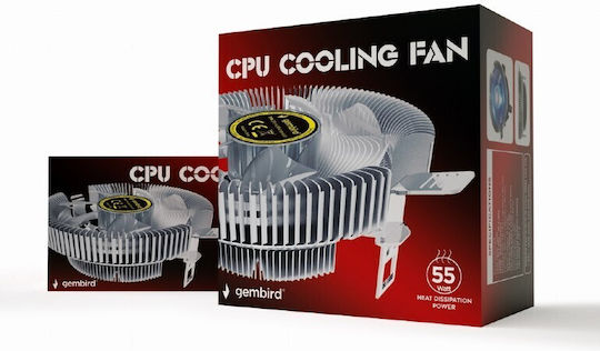 Gembird CPU-HURACAN-X40 CPU Kühlung für Socket /A/M/4/ / /1/2/0/0/ /1/1/5/x/ / Schwarz