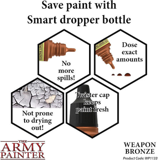 The Army Painter Warpaints Metallics Цвят За Моделиране Оръжеен Бронз 18мл