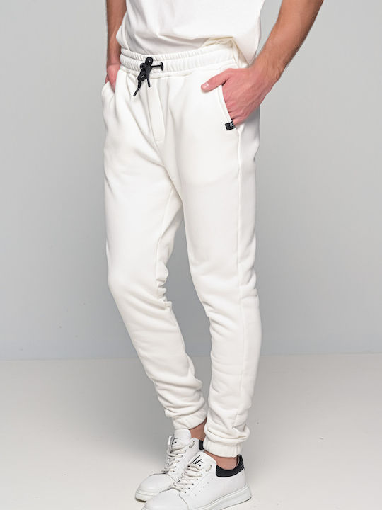 Hommer Sweatpants with Elastic White