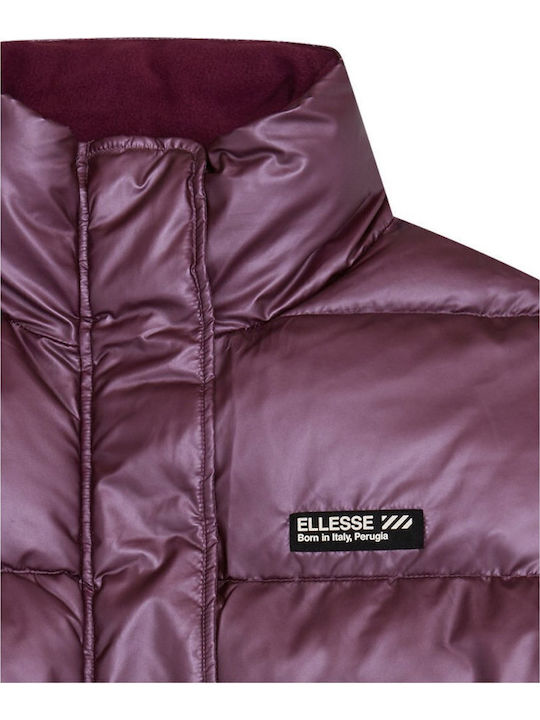 Vesuvio Women's Short Puffer Jacket for Winter Purple