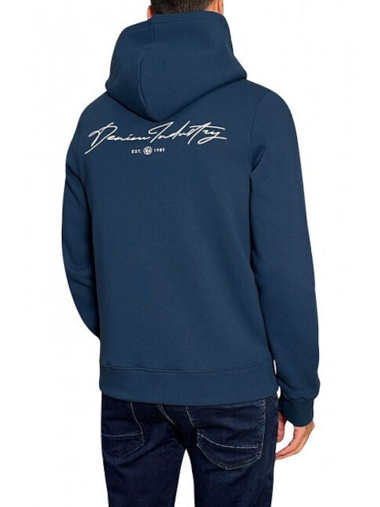 3Guys Patrick Men's Sweatshirt with Hood and Pockets Blue