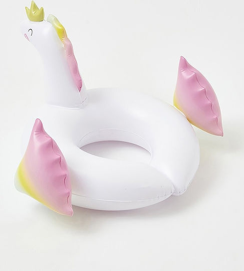 Sunnylife Inel de Înot pentru Copii Unicorn cu Diametru 60cm. pentru 3-6 Ani Alb S2LKIDUN