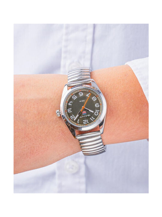 Gant Watch Battery with Silver Metal Bracelet