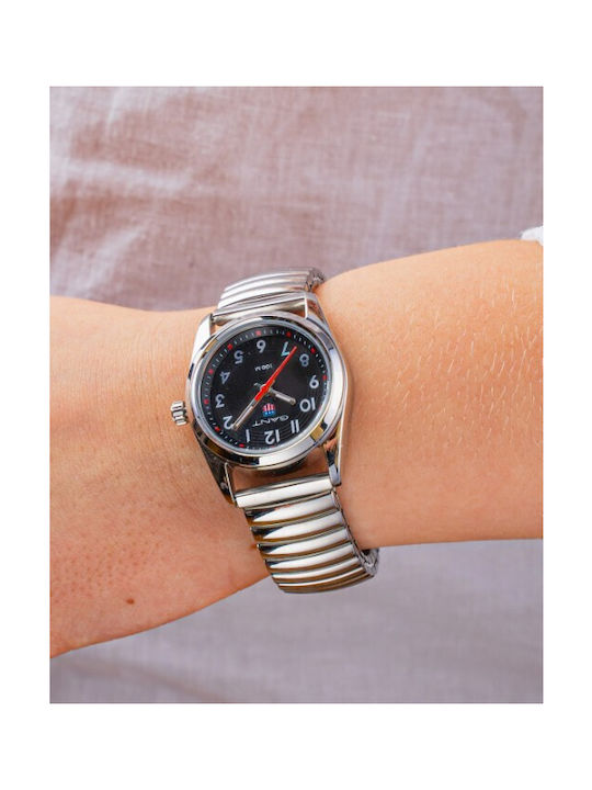 Gant Watch Battery with Silver Metal Bracelet