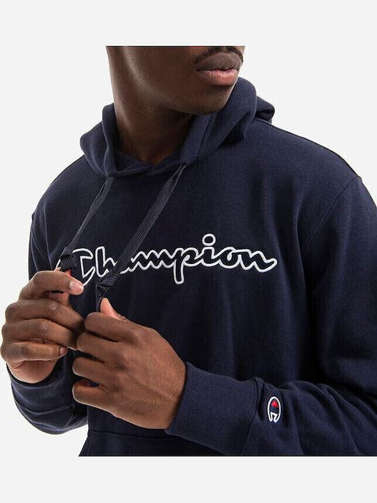 Sweatshirt with Hood Navy Blue