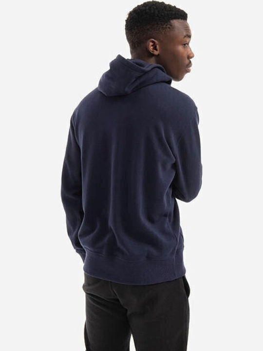 Sweatshirt with Hood Navy Blue