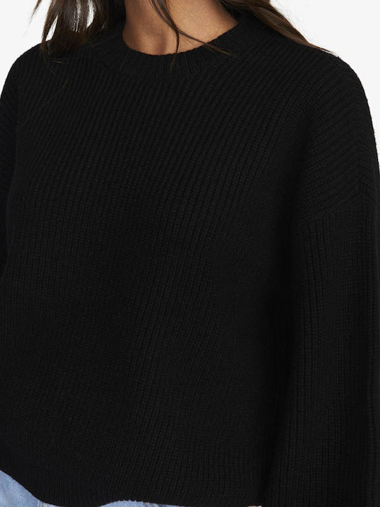 Damen Langarm Pullover Schwarz