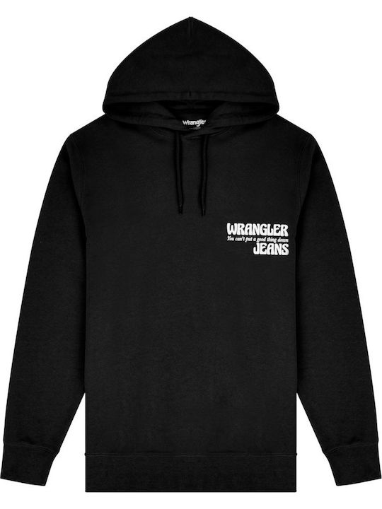 Sweatshirt mit Kapuze Schwarz