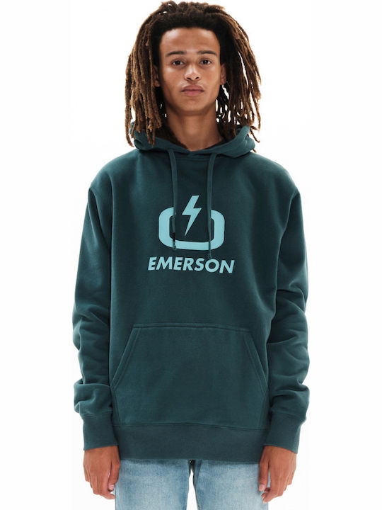 Φούτερ με Κουκούλα Navy 222.EM20.01-GREEN