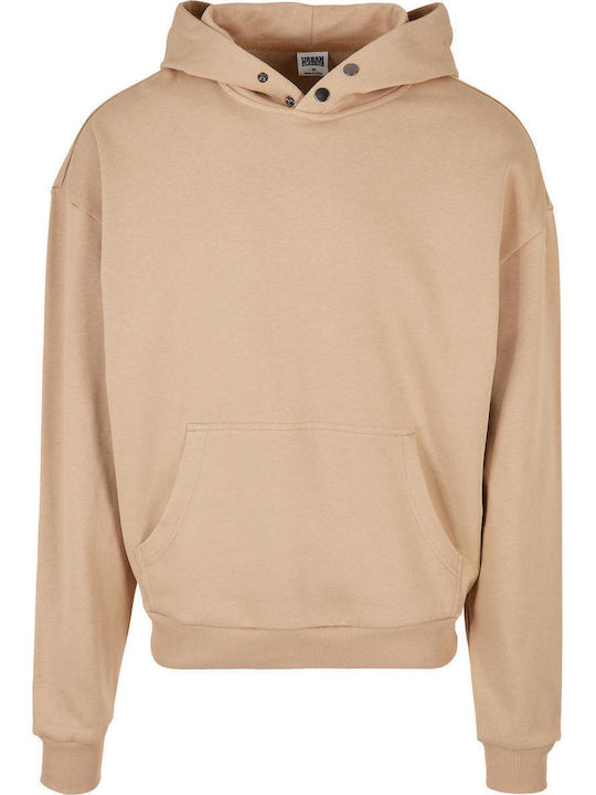 Φούτερ με Κουκούλα Union Beige