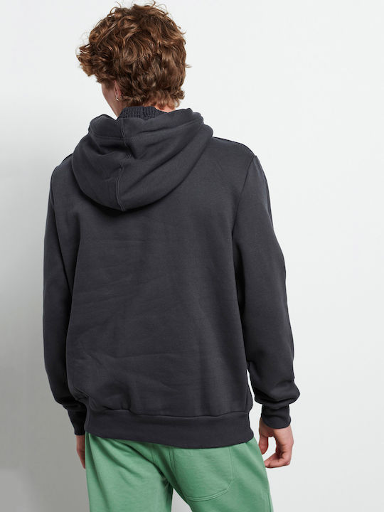 BodyTalk Men's Sweatshirt with Hood and Pockets Gray