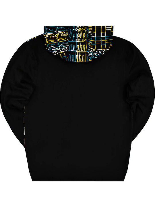 Oh Hoody Φούτερ με Κουκούλα Μαύρο