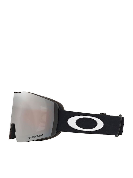 Oakley Oakley Fall Line XM OO7103-10 Mască de Schi și Snowboard pentru Adulți Neagră cu Lentilă Fumurie Gri