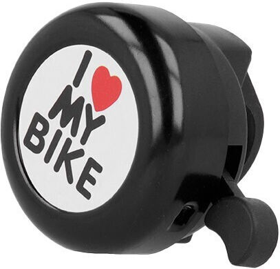 M-Wave I Love My Bike Bicycle Bell Black