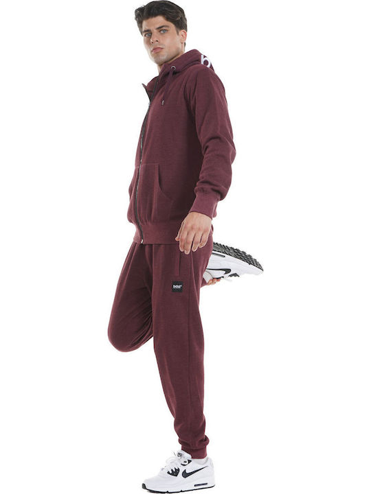 Ζακέτα με Κουκούλα Maroon