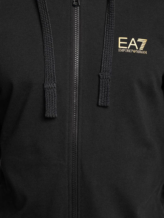 Sweatshirt mit Kapuze Schwarz