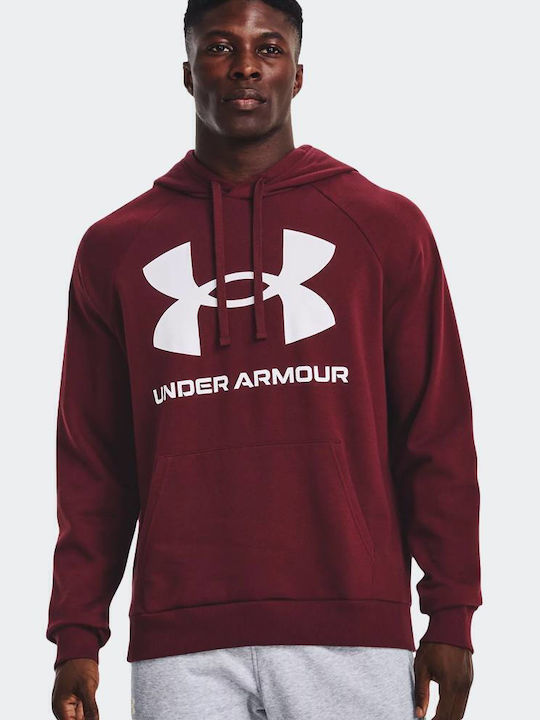 Rival Sweatshirt With Burgundy Hood