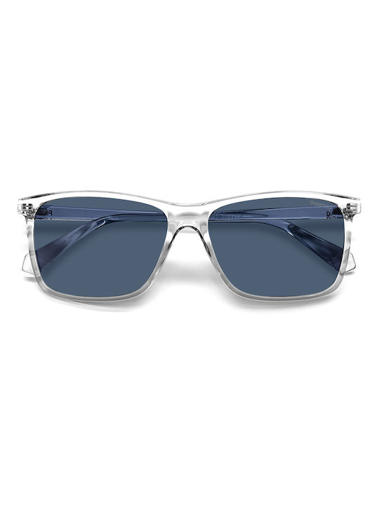 Polaroid Unisex Ochelari De Soare Cu Ramă Gri Din Plastic Și Lentile Polarized Albastre PLD4137/S KB7/C3