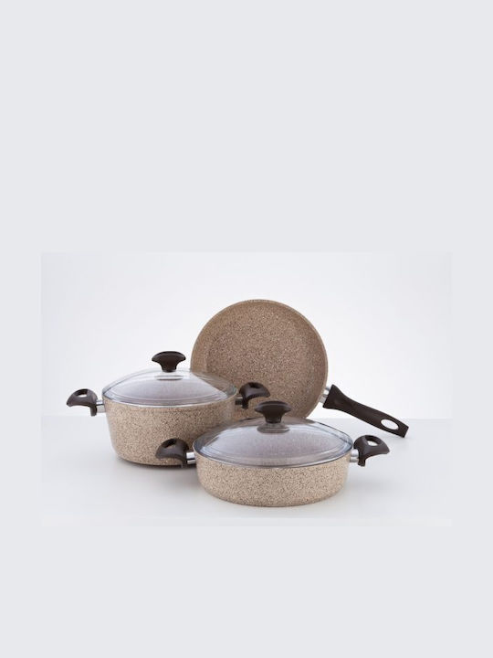 Falez Creamy Deep Pot made of Cast Aluminum 2.8lt / 20cm