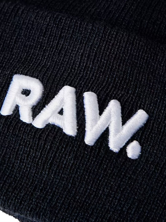 Effo Raw Beanie Căciulă Pentru Bărbați Albastru Mazarine