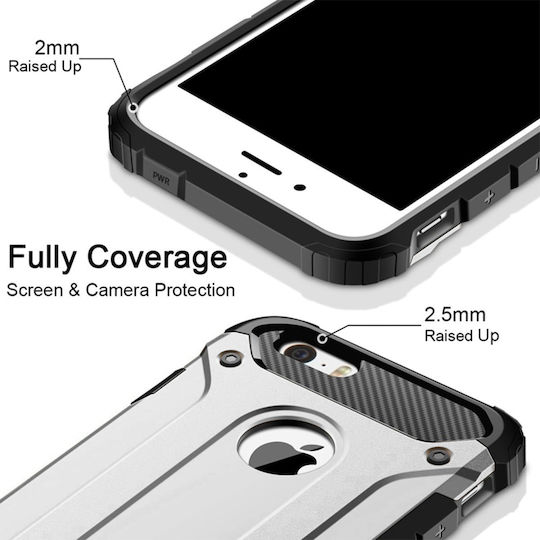Sonique Heavy Armor Back Cover Silicone 2mm Silver (Galaxy A52 / A52s)
