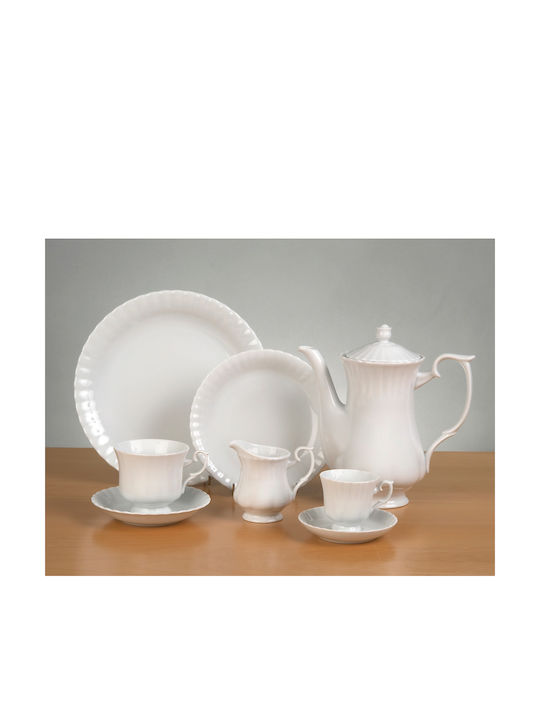 Cryspo Trio Ivona Dinnerware Set White