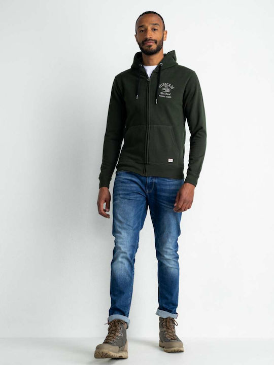 Hooded Cardigan Khaki
