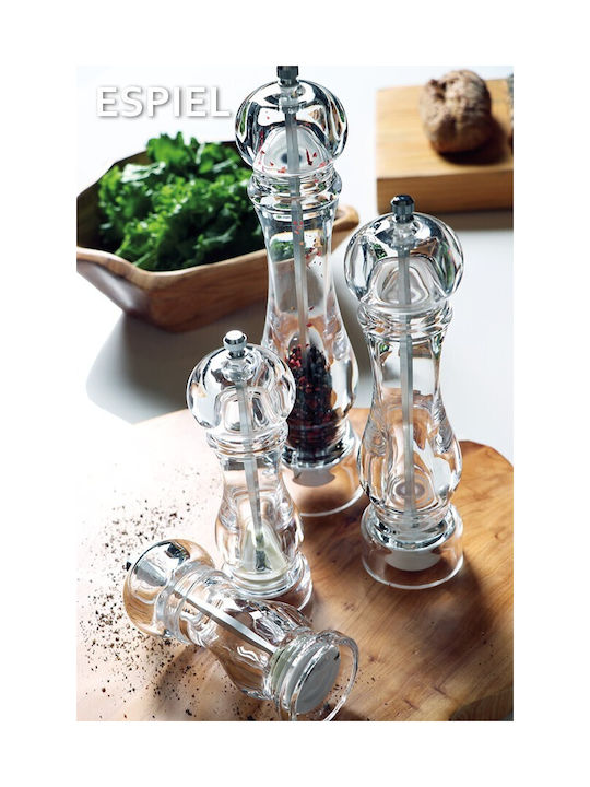 Espiel Manual Set Spice Mills made of Plastic 15cm 1pcs