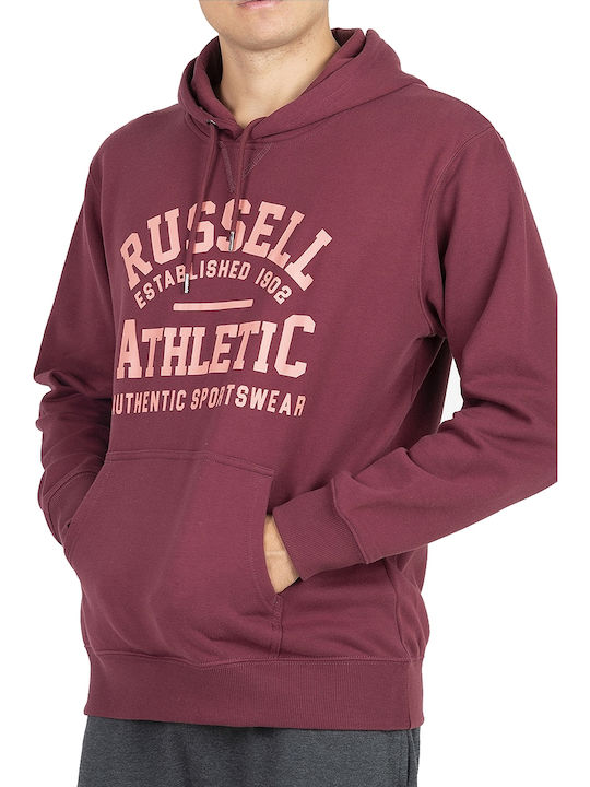 Sweatshirt mit Kapuze Burgundisch