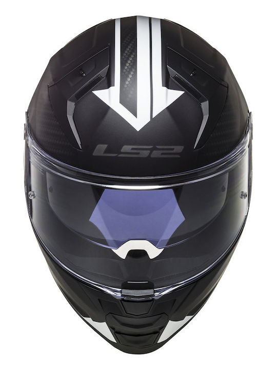 LS2 FF811 Vector II Full Face Helmet with Pinlock ECE 22.06 1500gr Splitter Black/White 108112012