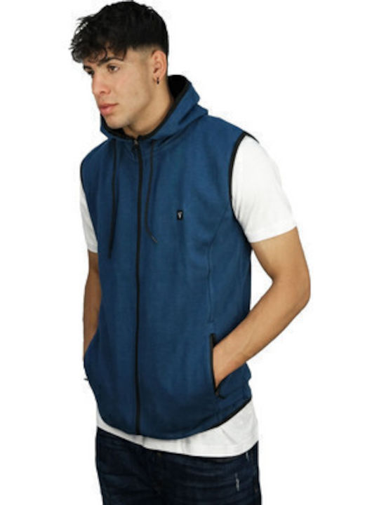 Men's Sweatshirt with Hood Navy Blue