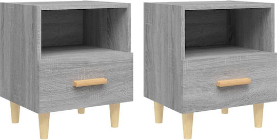 Комоди Дървени Grey Sonoma 2бр 40x35x47см
