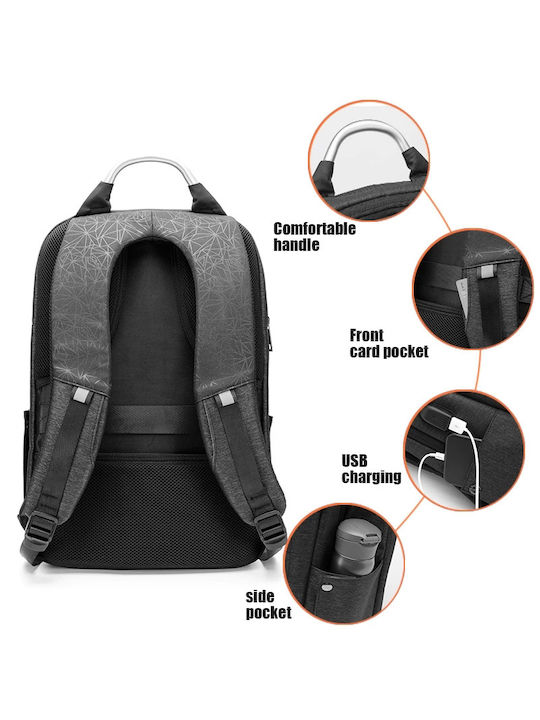 Arctic Hunter Loss B00218L Waterproof Laptop Backpack for 15.6" Laptop with USB Port in Black Color