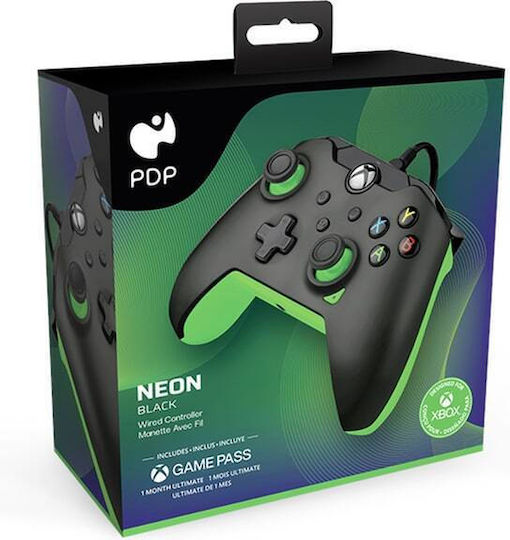 PDP Жичен Геймпад за PC / Xbox One / Xbox Series Зелен/Черен