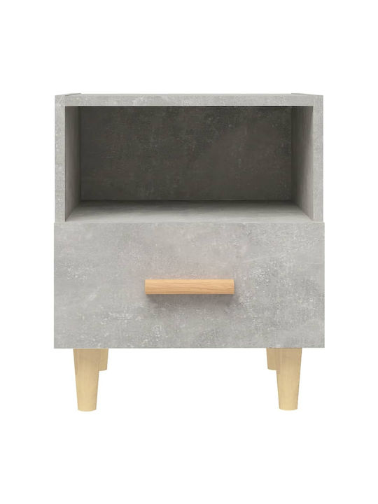Nachttische Grey Concrete 2Stück 40x35x47cm
