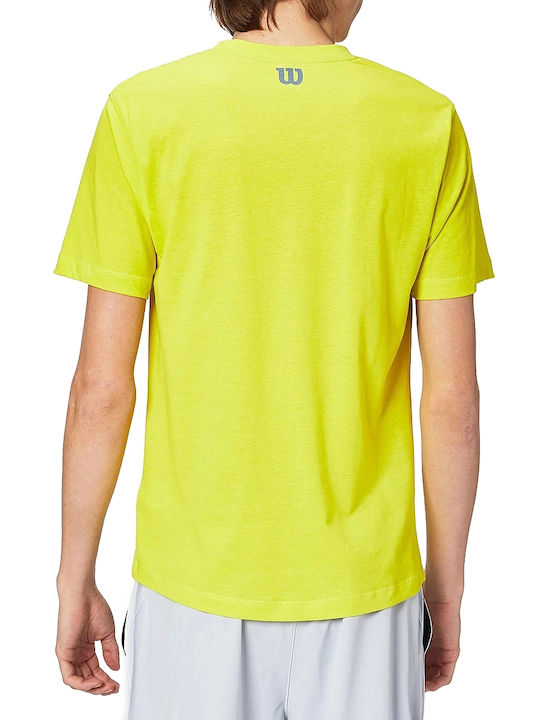 Wilson Men's Athletic T-shirt Short Sleeve Yellow