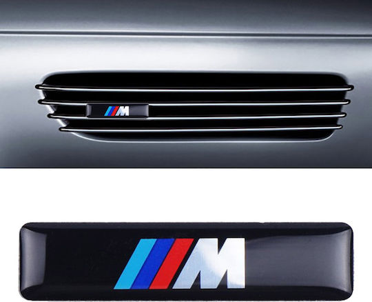 Carner Autoemblem Aufkleber mit Emaille Überzug BMW M 5.5 x 1.5cm 2Stück