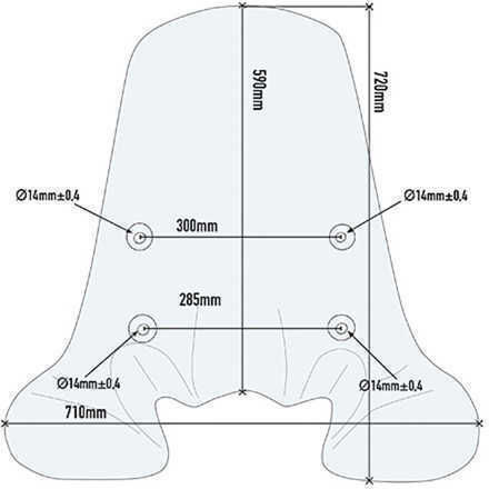 Givi Vizieră transparentă motocicletă pentru Honda SH 125 2012-2016 1117A