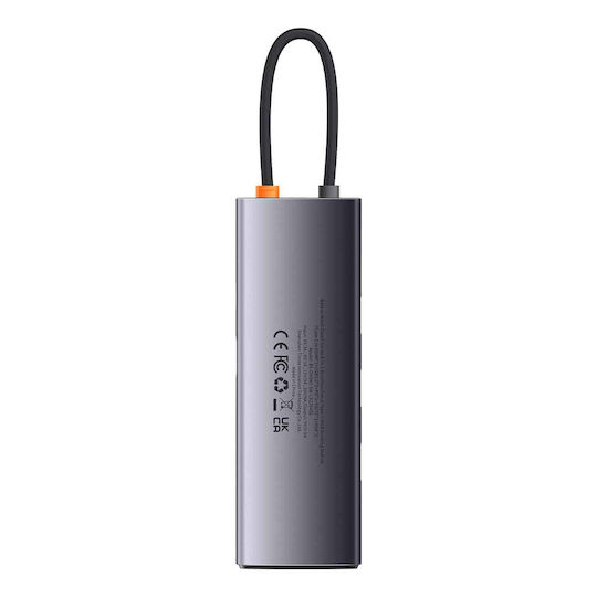 Baseus Metal Gleam Series 8in1 USB-C Docking Station με HDMI 4K PD Ethernet Γκρι