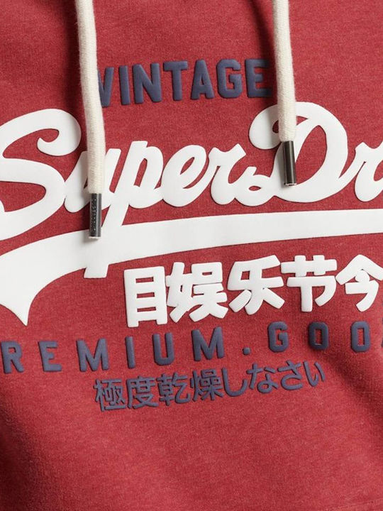 Sweatshirt with Hood Rich Red